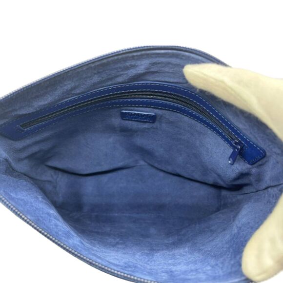 Hirofu | Royal Blue Smooth Leather Two-Way Convertible Tote & Shoulder Bag, VGUC - Picture 8 of 10